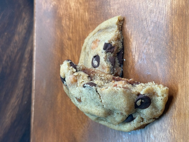 Dark Chocolate Salted Caramel cookie from Green Goddess Goodies